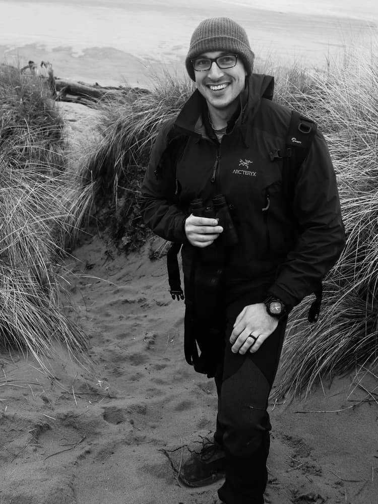 Photo of lab member Alexander D. Clark (PhD candidate, University of Chicago)