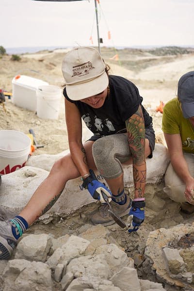 Jingmai O'Connor during field work